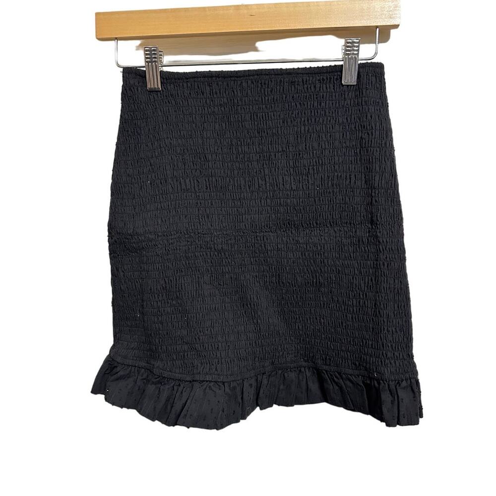 Privacy Please‎ women's black smocked mini skirt size Small